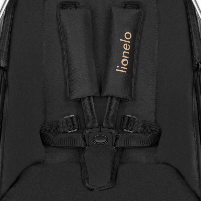 Lionelo - Carucior Amber, 2 in 1, Cadru aluminiu, Cu landou intarit si salteluta moale, Reversibil, Maner ajustabil, Huse pentru picioare, ploaie, Plasa de tantari, Geanta parinti, Pana la 22 kg, EN18 [19]