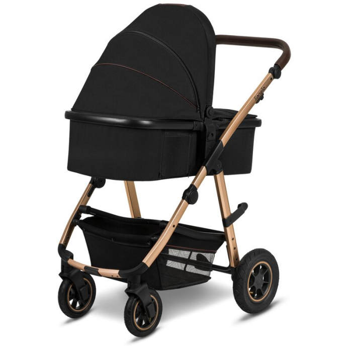 Lionelo - Carucior Amber, 2 in 1, Cadru aluminiu, Cu landou intarit si salteluta moale, Reversibil, Maner ajustabil, Huse pentru picioare, ploaie, Plasa de tantari, Geanta parinti, Pana la 22 kg, EN18 [7]