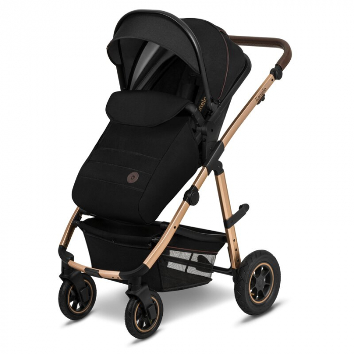 Lionelo - Carucior Amber, 2 in 1, Cadru aluminiu, Cu landou intarit si salteluta moale, Reversibil, Maner ajustabil, Huse pentru picioare, ploaie, Plasa de tantari, Geanta parinti, Pana la 22 kg, EN18 [4]