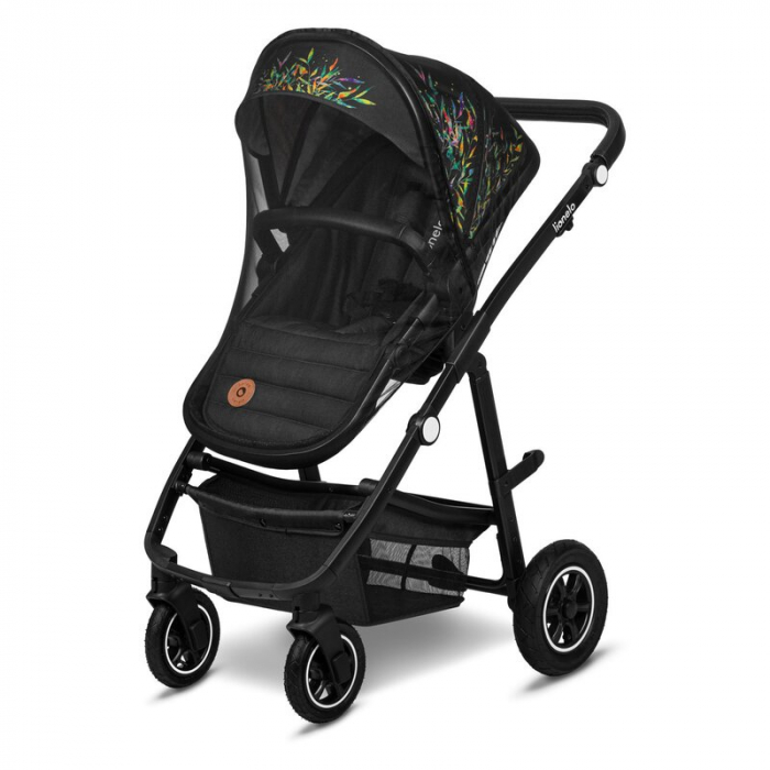 Lionelo - Carucior Amber, 2 in 1, Editie Dreamin\', Cadru aluminiu, Cu landou intarit si salteluta moale, Reversibil, Maner ajustabil, Huse pentru picioare, ploaie, Plasa de tantari, Geanta parinti, P [41]