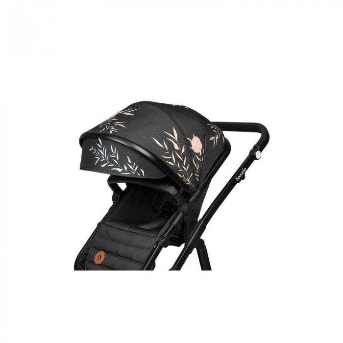 Lionelo - Carucior Amber, 2 in 1, Editie Lovin\', Cadru aluminiu, Cu landou intarit si salteluta moale, Reversibil, Maner ajustabil, Huse pentru picioare, ploaie, Plasa de tantari, Geanta parinti, Pan [8]