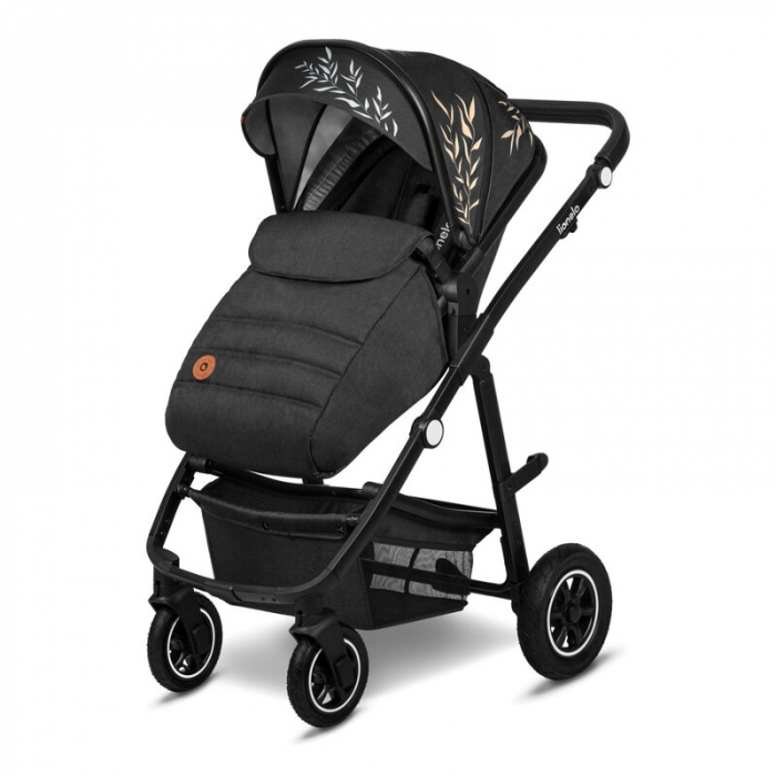 Lionelo - Carucior Amber, 2 in 1, Editie Lovin\', Cadru aluminiu, Cu landou intarit si salteluta moale, Reversibil, Maner ajustabil, Huse pentru picioare, ploaie, Plasa de tantari, Geanta parinti, Pan [4]