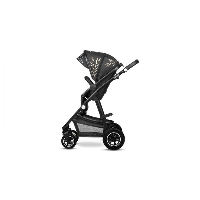 Lionelo - Carucior Amber, 2 in 1, Editie Lovin\', Cadru aluminiu, Cu landou intarit si salteluta moale, Reversibil, Maner ajustabil, Huse pentru picioare, ploaie, Plasa de tantari, Geanta parinti, Pan [10]
