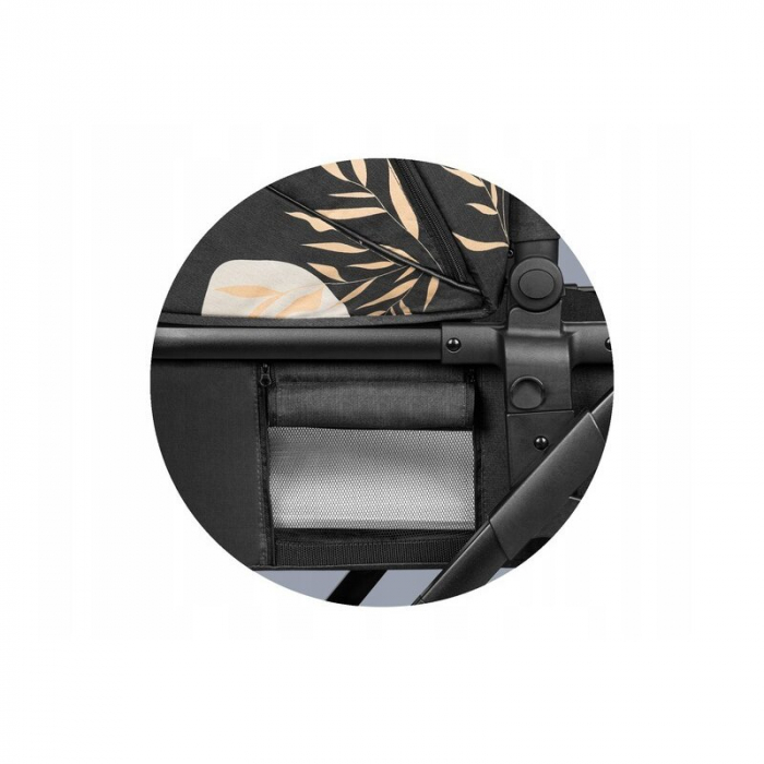 Lionelo - Carucior Amber, 2 in 1, Editie Lovin\', Cadru aluminiu, Cu landou intarit si salteluta moale, Reversibil, Maner ajustabil, Huse pentru picioare, ploaie, Plasa de tantari, Geanta parinti, Pan [36]