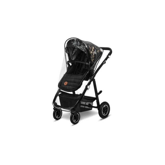 Lionelo - Carucior Amber, 2 in 1, Editie Lovin\', Cadru aluminiu, Cu landou intarit si salteluta moale, Reversibil, Maner ajustabil, Huse pentru picioare, ploaie, Plasa de tantari, Geanta parinti, Pan [27]