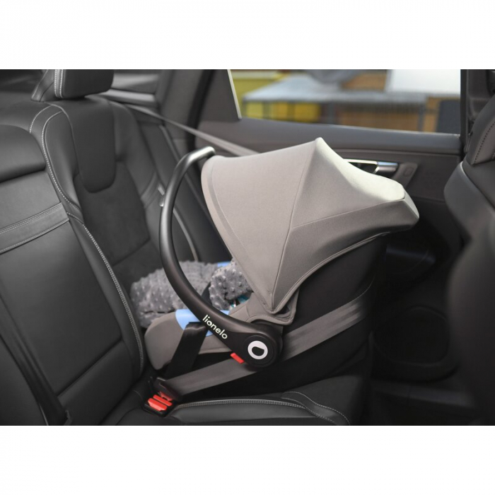 Lionelo - Carucior Amber 3 in 1, Cadru aluminiu, Cu landou intarit si salteluta moale, Scoica auto, Reversibil, Maner ajustabil, Huse pentru picioare, ploaie, Plasa de tantar, Geanta parinti, Pana la  [51]