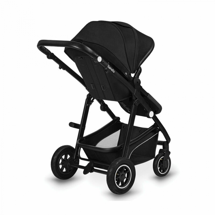 Lionelo - Carucior Bianka, 3 in 1, Cadru aluminiu, Cu landou intarit si salteluta moale, Maner ajustabil, Include saculet de picioare, Husa de ploaie si tantari, Geanta pentru parinti, Sustine 22 kg, [17]