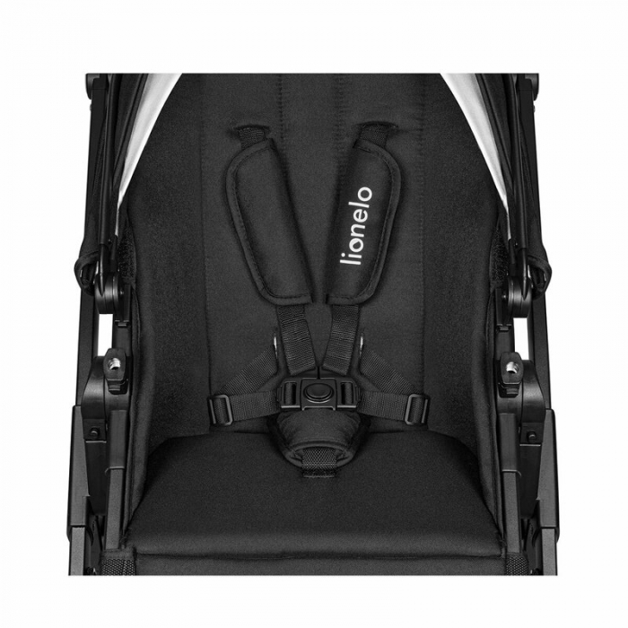 Lionelo - Carucior Bianka, 3 in 1, Cadru aluminiu, Cu landou intarit si salteluta moale, Maner ajustabil, Include saculet de picioare, Husa de ploaie si tantari, Geanta pentru parinti, Sustine 22 kg, [21]