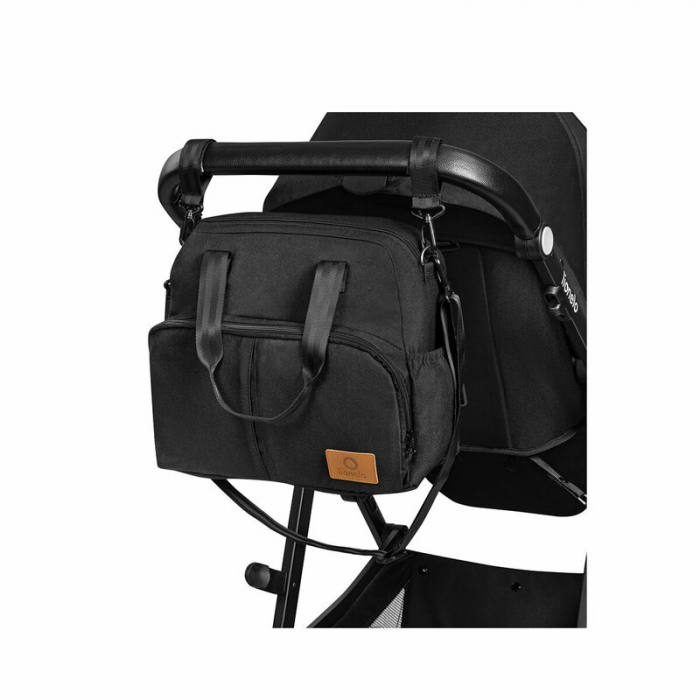 Lionelo - Carucior Bianka, 3 in 1, Cadru aluminiu, Cu landou intarit si salteluta moale, Maner ajustabil, Include saculet de picioare, Husa de ploaie si tantari, Geanta pentru parinti, Sustine 22 kg, [20]