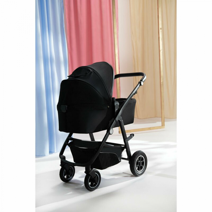 Lionelo - Carucior Bianka, 3 in 1, Cadru aluminiu, Cu landou intarit si salteluta moale, Maner ajustabil, Include saculet de picioare, Husa de ploaie si tantari, Geanta pentru parinti, Sustine 22 kg, [44]
