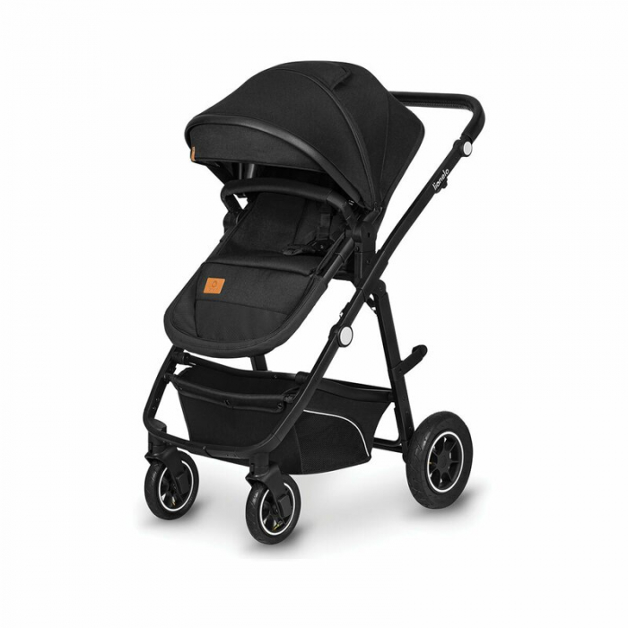 Lionelo - Carucior Bianka, 3 in 1, Cadru aluminiu, Cu landou intarit si salteluta moale, Maner ajustabil, Include saculet de picioare, Husa de ploaie si tantari, Geanta pentru parinti, Sustine 22 kg, [4]