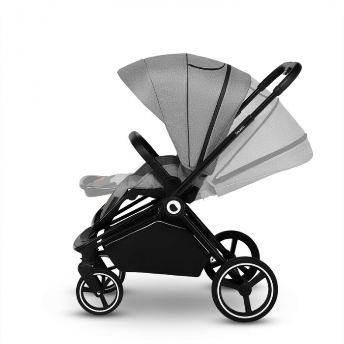 Lionelo - Carucior Mika, 3 in 1, Cadru din aluminiu, Cu landou intarit si salteluta moale, Scoica auto, Reversibil, Maner ajustabil, Plasa de tantari, Husa de ploaie, de picioare, Pana la 22 kg, EN188 [8]