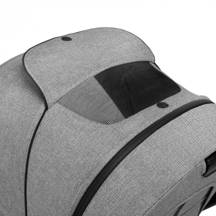 Lionelo - Carucior Mika, 3 in 1, Cadru din aluminiu, Cu landou intarit si salteluta moale, Scoica auto, Reversibil, Maner ajustabil, Plasa de tantari, Husa de ploaie, de picioare, Pana la 22 kg, EN188 [16]