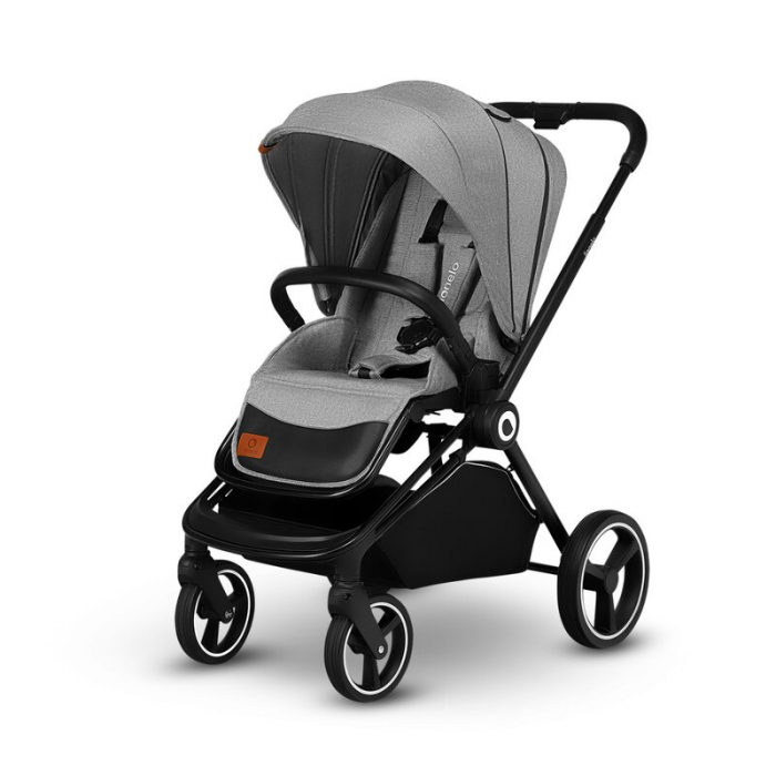 Lionelo - Carucior Mika, 3 in 1, Cadru din aluminiu, Cu landou intarit si salteluta moale, Scoica auto, Reversibil, Maner ajustabil, Plasa de tantari, Husa de ploaie, de picioare, Pana la 22 kg, EN188 [6]