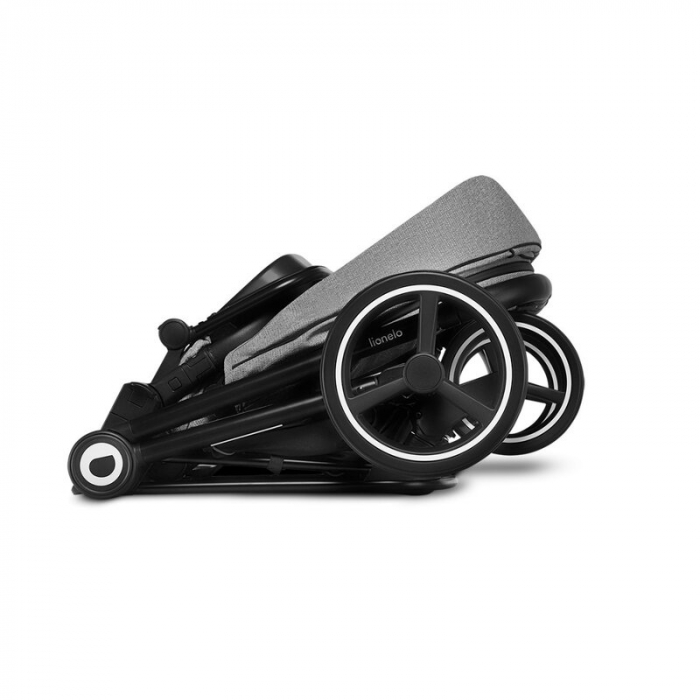 Lionelo - Carucior Mika, 3 in 1, Cadru din aluminiu, Cu landou intarit si salteluta moale, Scoica auto, Reversibil, Maner ajustabil, Plasa de tantari, Husa de ploaie, de picioare, Pana la 22 kg, EN188 [21]