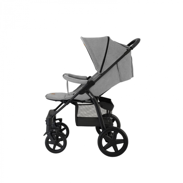 Lionelo - Carucior sport Annet Plus, De la nastere, Cu accesorii si capotina XXL reglabila, 0 - 22 Kg, Conform cu standardele europene de securitate EN1888-1 si EN1888-2, Gri [11]