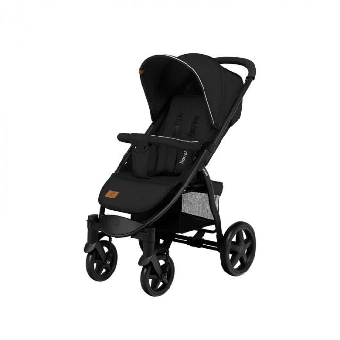 Lionelo - Carucior sport Annet Plus, De la nastere, Cu accesorii si capotina XXL reglabila, 0 - 22 Kg, Conform cu standardele europene de securitate EN1888-1 si EN1888-2, Negru [3]