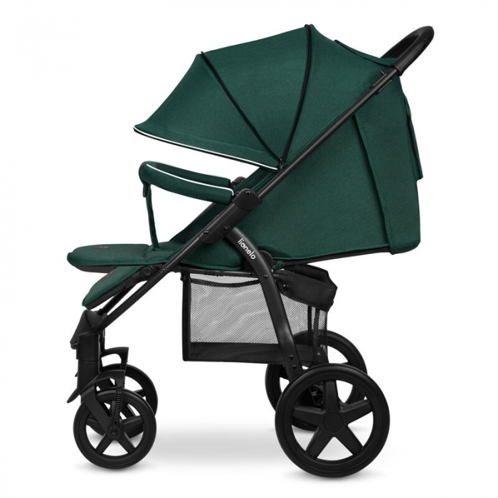 Lionelo - Carucior sport Annet Plus, De la nastere, Cu accesorii si capotina XXL reglabila, 0 - 22 Kg, Conform cu standardele europene de securitate EN1888-1 si EN1888-2, Verde [7]