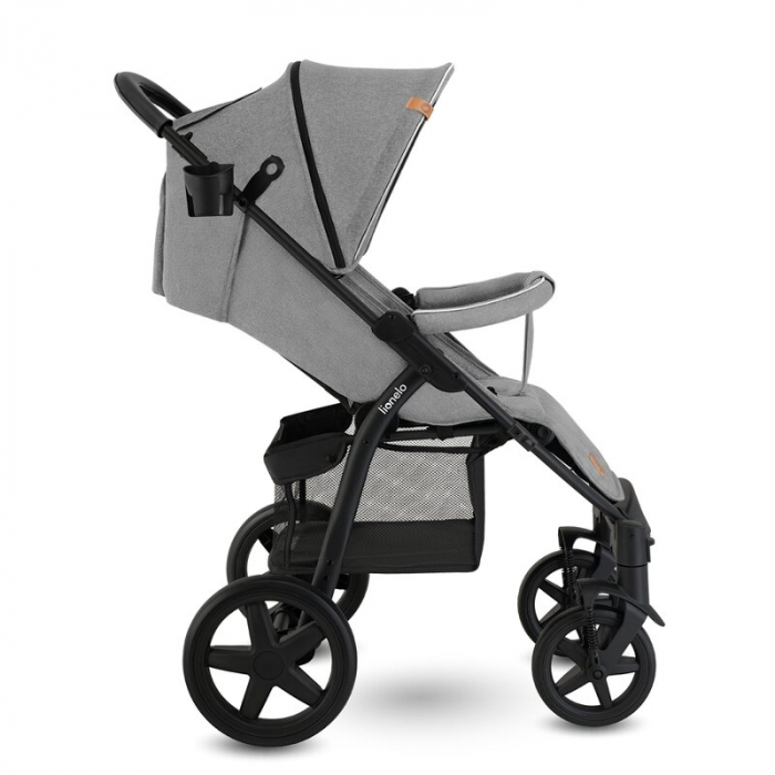 Lionelo - Carucior sport Annet Plus, De la nastere, Cu accesorii si capotina XXL reglabila, 0 - 22 Kg, Conform cu standardele europene de securitate EN1888-1 si EN1888-2, Gri [13]