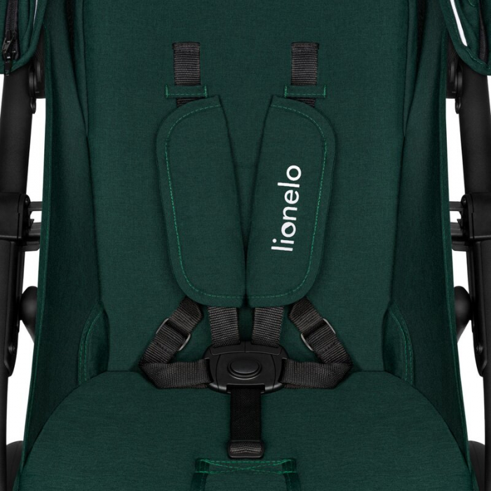 Lionelo - Carucior sport Annet Plus, De la nastere, Cu accesorii si capotina XXL reglabila, 0 - 22 Kg, Conform cu standardele europene de securitate EN1888-1 si EN1888-2, Verde [12]