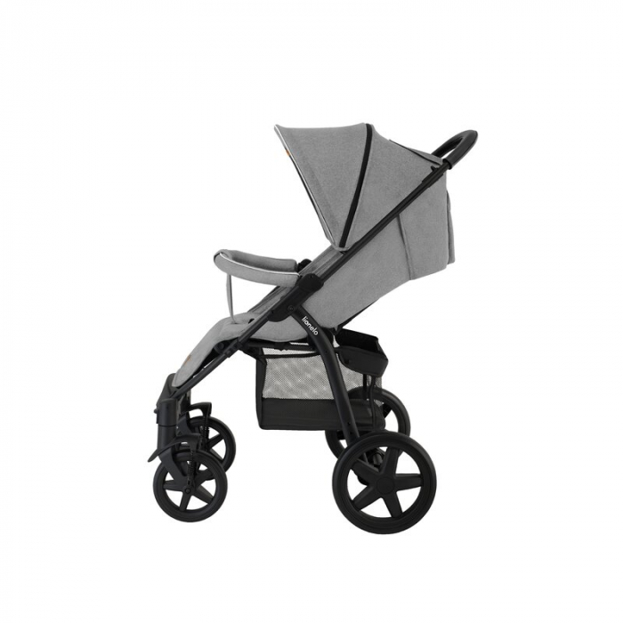 Lionelo - Carucior sport Annet Plus, De la nastere, Cu accesorii si capotina XXL reglabila, 0 - 22 Kg, Conform cu standardele europene de securitate EN1888-1 si EN1888-2, Gri [10]