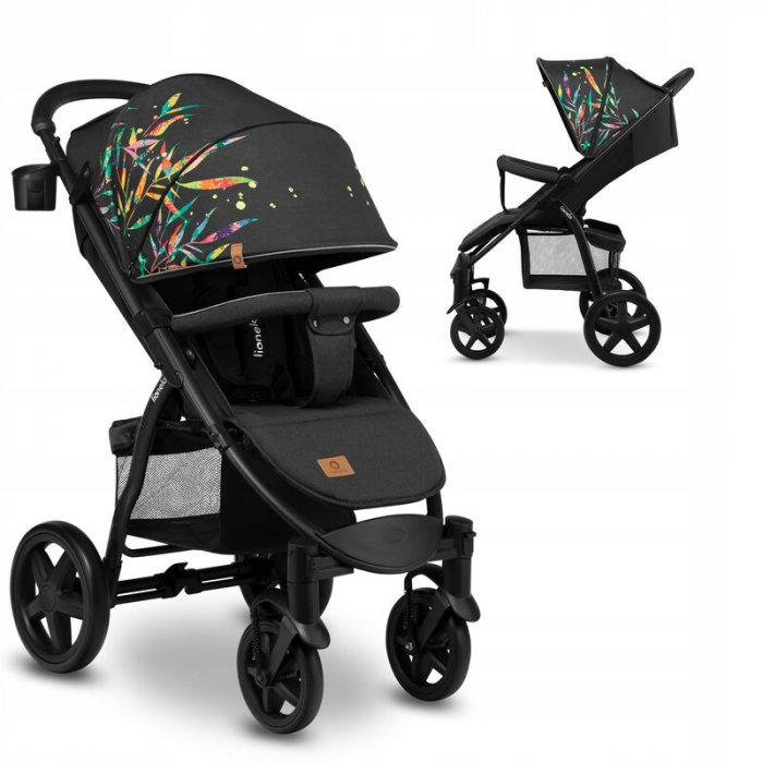 Lionelo - Carucior sport Annet Plus Dreamin\', Editie limitata, De la nastere, Cu accesorii, 0 - 22 Kg, Conform cu standardele europene de securitate EN1888-1 si EN1888-2, Negru [2]