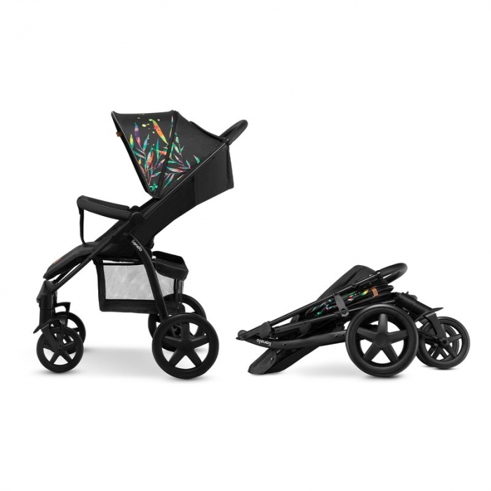 Lionelo - Carucior sport Annet Plus Dreamin\', Editie limitata, De la nastere, Cu accesorii, 0 - 22 Kg, Conform cu standardele europene de securitate EN1888-1 si EN1888-2, Negru [16]