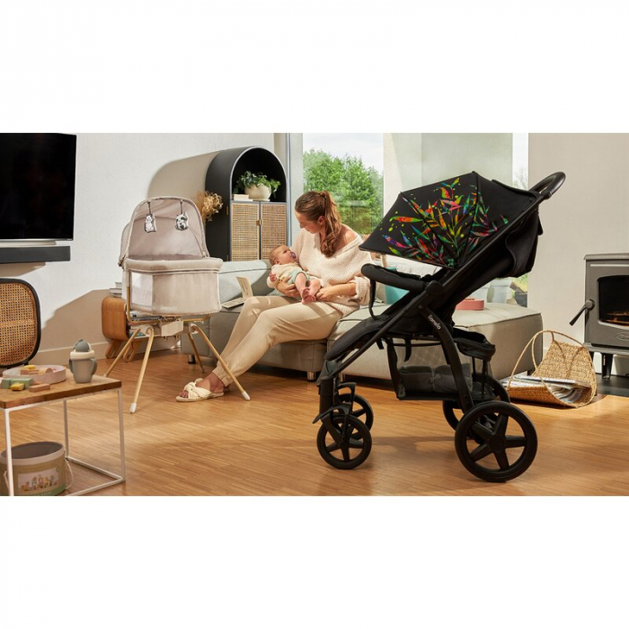 Lionelo - Carucior sport Annet Plus Dreamin\', Editie limitata, De la nastere, Cu accesorii, 0 - 22 Kg, Conform cu standardele europene de securitate EN1888-1 si EN1888-2, Negru [20]