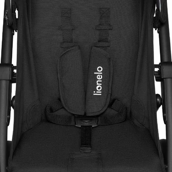 Lionelo - Carucior sport Annet Plus Lovin\', Editie limitata, De la nastere, Cu accesorii, 0 - 22 Kg, Conform cu standardele europene de securitate EN1888-1 si EN1888-2, Negru [16]