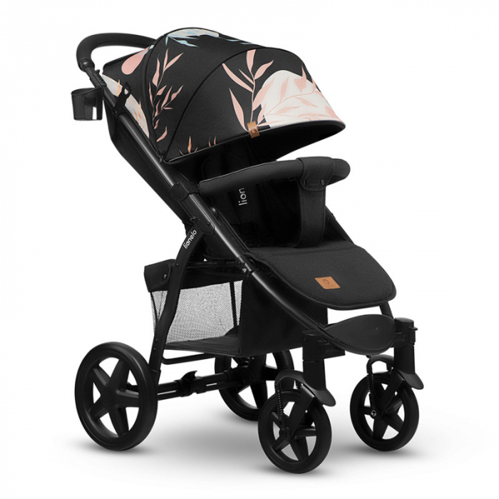 Lionelo - Carucior sport Annet Plus Lovin\', Editie limitata, De la nastere, Cu accesorii, 0 - 22 Kg, Conform cu standardele europene de securitate EN1888-1 si EN1888-2, Negru [1]