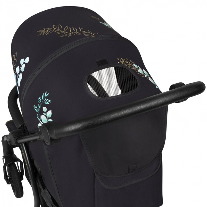 Lionelo - Carucior sport Annet Tour Golden Moments, Editie Limitata, 0 luni+, Capotina impermeabila UPF 50+, Maner reglabil, Plasa de tantari, Suport biberon, Saculet pentru picioare, Pana la 22 kg, C [17]