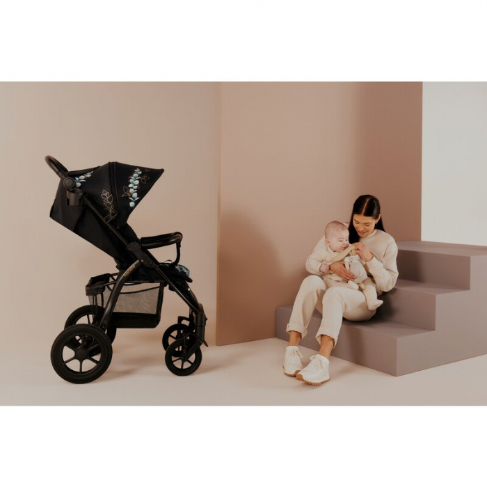 Lionelo - Carucior sport Annet Tour Golden Moments, Editie Limitata, 0 luni+, Capotina impermeabila UPF 50+, Maner reglabil, Plasa de tantari, Suport biberon, Saculet pentru picioare, Pana la 22 kg, C [35]