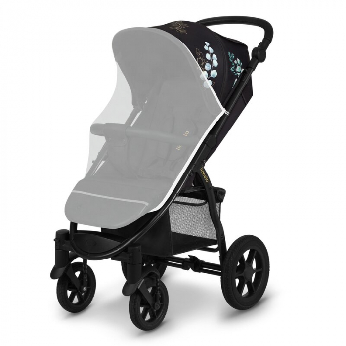Lionelo - Carucior sport Annet Tour Golden Moments, Editie Limitata, 0 luni+, Capotina impermeabila UPF 50+, Maner reglabil, Plasa de tantari, Suport biberon, Saculet pentru picioare, Pana la 22 kg, C [8]