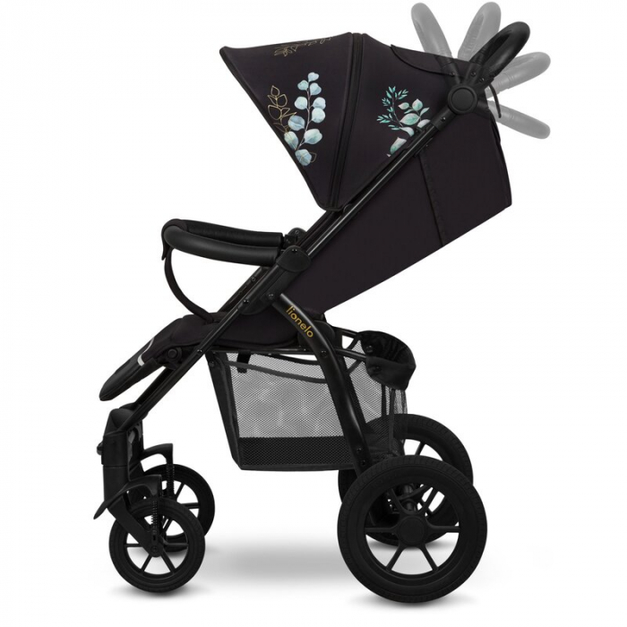 Lionelo - Carucior sport Annet Tour Golden Moments, Editie Limitata, 0 luni+, Capotina impermeabila UPF 50+, Maner reglabil, Plasa de tantari, Suport biberon, Saculet pentru picioare, Pana la 22 kg, C [10]