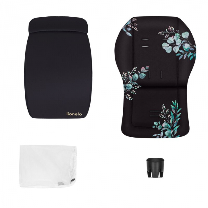 Lionelo - Carucior sport Annet Tour Golden Moments, Editie Limitata, 0 luni+, Capotina impermeabila UPF 50+, Maner reglabil, Plasa de tantari, Suport biberon, Saculet pentru picioare, Pana la 22 kg, C [18]