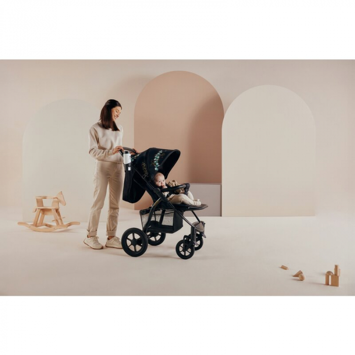 Lionelo - Carucior sport Annet Tour Golden Moments, Editie Limitata, 0 luni+, Capotina impermeabila UPF 50+, Maner reglabil, Plasa de tantari, Suport biberon, Saculet pentru picioare, Pana la 22 kg, C [23]