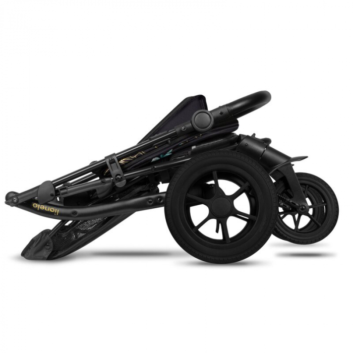 Lionelo - Carucior sport Annet Tour Golden Moments, Editie Limitata, 0 luni+, Capotina impermeabila UPF 50+, Maner reglabil, Plasa de tantari, Suport biberon, Saculet pentru picioare, Pana la 22 kg, C [16]