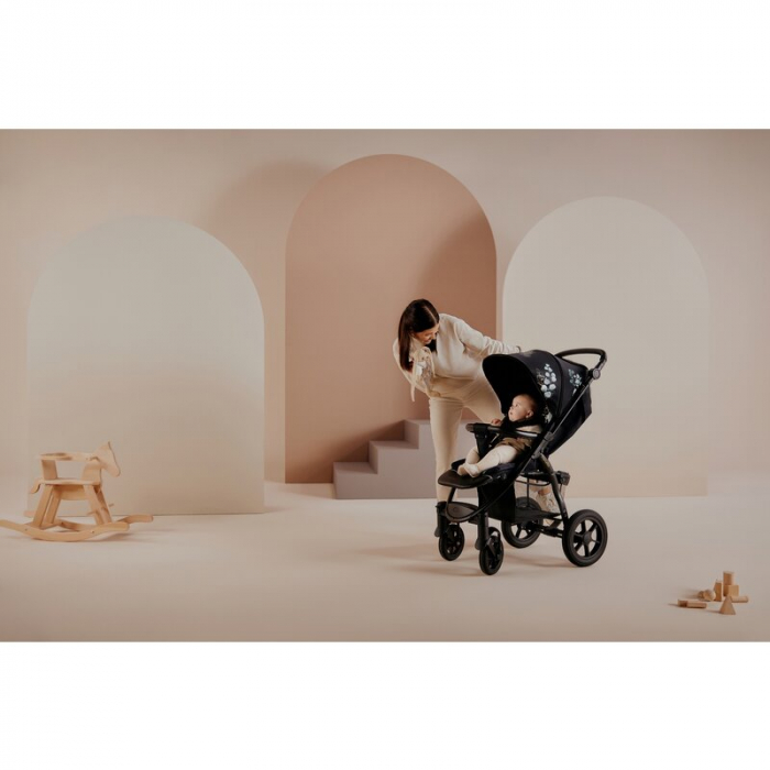 Lionelo - Carucior sport Annet Tour Golden Moments, Editie Limitata, 0 luni+, Capotina impermeabila UPF 50+, Maner reglabil, Plasa de tantari, Suport biberon, Saculet pentru picioare, Pana la 22 kg, C [28]