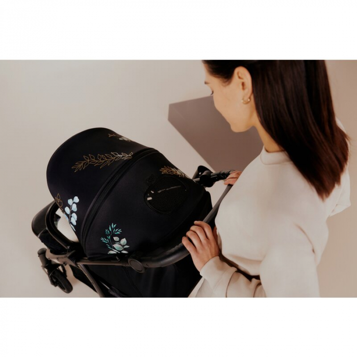 Lionelo - Carucior sport Annet Tour Golden Moments, Editie Limitata, 0 luni+, Capotina impermeabila UPF 50+, Maner reglabil, Plasa de tantari, Suport biberon, Saculet pentru picioare, Pana la 22 kg, C [40]