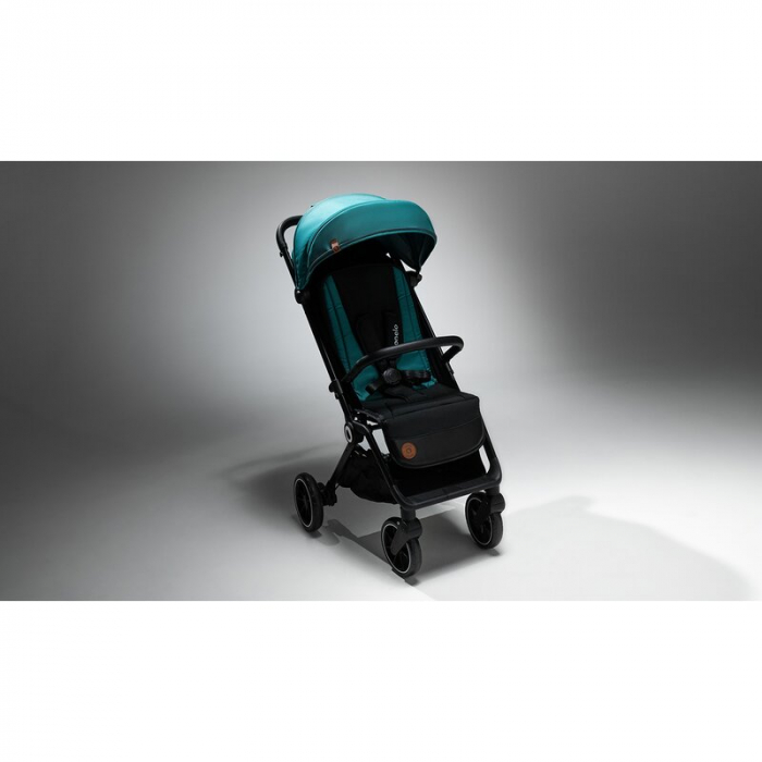 Lionelo - Carucior sport Cloe, De la nastere, Cu accesorii, Cadru din aluminiu, 0-22 kg, Usor, Pliabil cu o singura mana, Ideal pentru toate tipurile de suprafete, Bej [52]