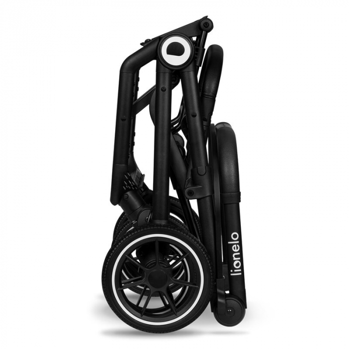 Lionelo - Carucior sport Cloe, De la nastere, Cu accesorii, Cadru din aluminiu, 0-22 kg, Usor, Pliabil cu o singura mana, Ideal pentru toate tipurile de suprafete, Bej [17]
