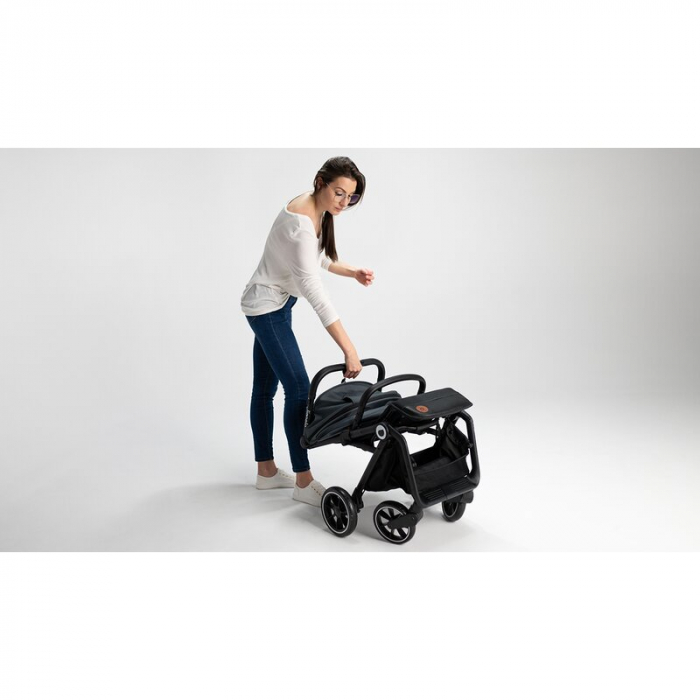 Lionelo - Carucior sport Cloe, De la nastere, Cu accesorii, Cadru din aluminiu, 0-22 kg, Usor, Pliabil cu o singura mana, Ideal pentru toate tipurile de suprafete, Bej [41]