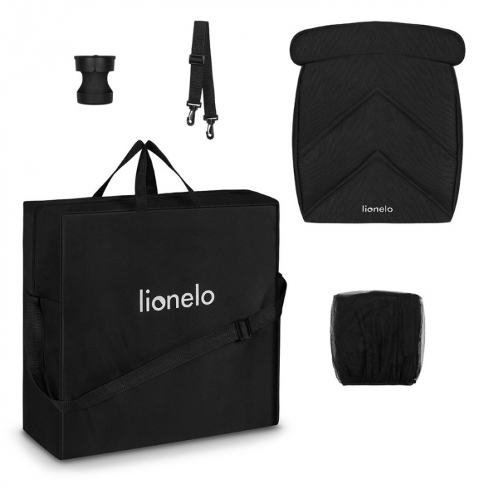 Lionelo - Carucior sport Cloe, De la nastere, Cu accesorii, Cadru din aluminiu, 0-22 kg, Usor, Pliabil cu o singura mana, Ideal pentru toate tipurile de suprafete, Verde smarald [24]