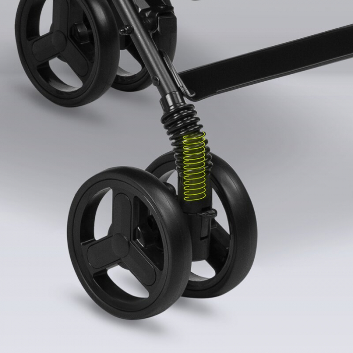 Lionelo - Carucior sport Elia, Cu husa de picioare, Cu plasa de tantari, Conform cu standardul european de securitate EN1888-1, Verde inchis [22]