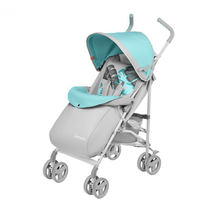Lionelo - Carucior sport Elia Tropical, Cu husa de picioare, Cu plasa de tantari, Conform cu standardul european de securitate EN1888-1, Turcoaz [6]