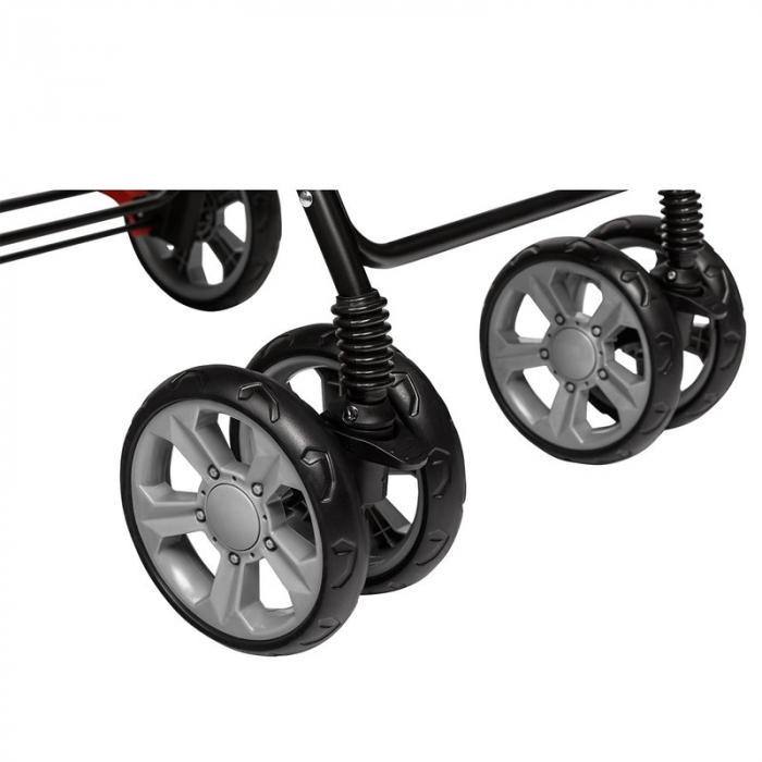 Lionelo - Carucior sport Emma Plus, Cu tavita, 2 Suporturi pentru pahar, Geanta accesorii, Conform cu standardul european de securitate EN1888-1, Pink Scandi [24]