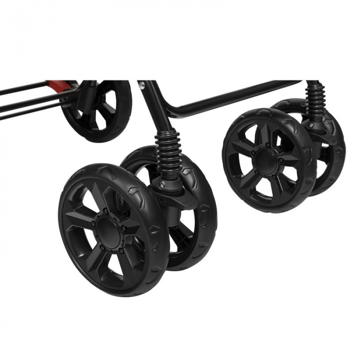 Lionelo - Carucior sport Emma Plus, Cu tavita, 2 Suporturi pentru pahar, Geanta accesorii, Conform cu standardul european de securitate EN1888-1, Vivid Turquoise [15]