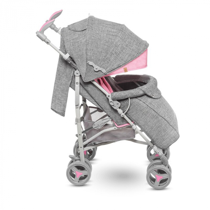 Lionelo - Carucior sport Irma, Cu husa de picioare, Cu plasa de tantari, Conform cu standardul european de securitate EN1888-1, Roz [11]