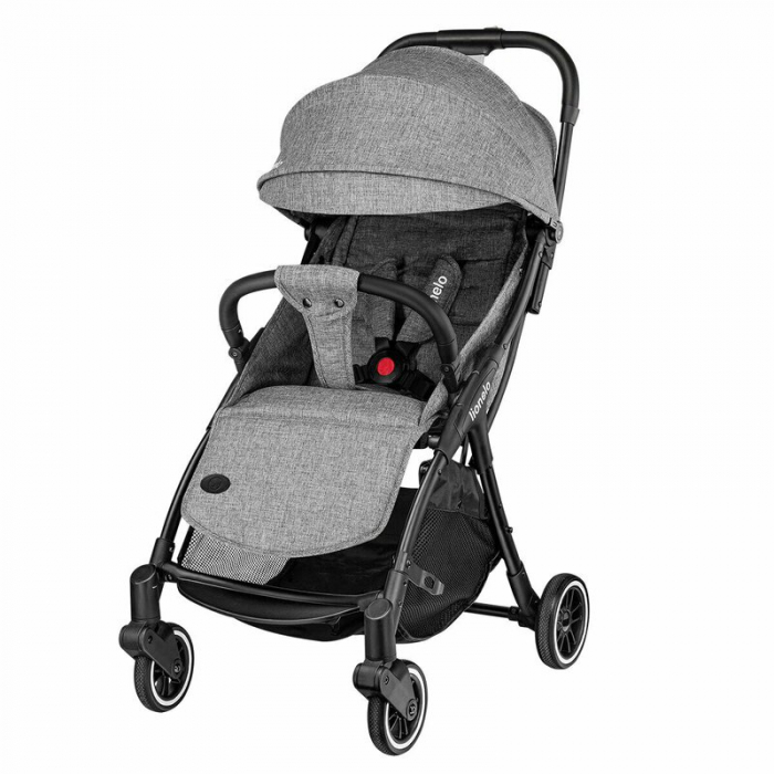 Lionelo - Carucior sport Julie One, De la nastere, Cu accesorii, Cadru din aluminiu, 0-22 kg, Conform cu standardele europene de securitate EN1888-1 si EN1888-2, Gri [14]