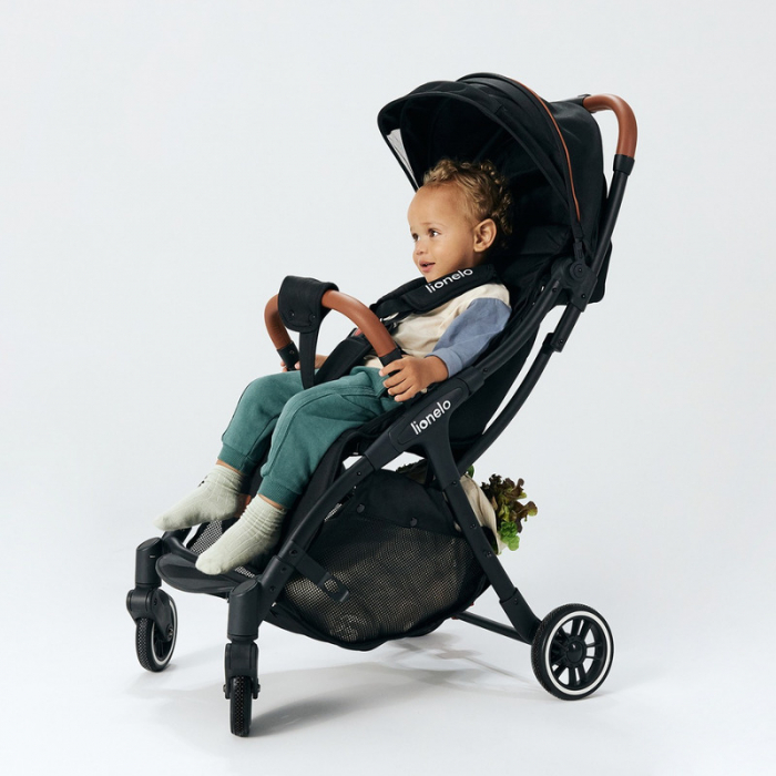 Lionelo - Carucior sport Julie One, De la nastere, Cu accesorii, Cadru din aluminiu, 0-22 kg, Conform cu standardele europene de securitate EN1888-1 si EN1888-2, Gri [24]